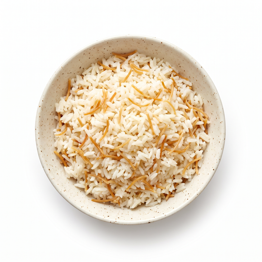 Şehriyeli Pilav — Buttery vermicelli rice — free with 5+ mains.